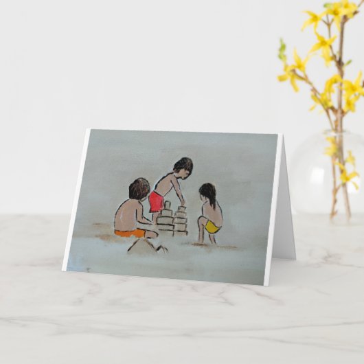 プラヤデラマルバルサ絵を描スバイアルフレッドキツネ カード (黄色い花)