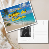 プラヤデルカルメンウェディング日付はがきを保存 ポストカード