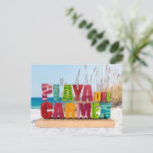 プラヤデルカルメンサイン葉書 ポストカード (スタンド正面)