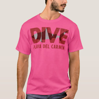 プラヤデルカルメンダイブメキシコシャークダイビング Tシャツ