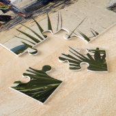 プラヤデルカルメンメキシコカリブのビーチ像 ジグソーパズル (側面)