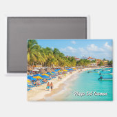 プラヤデルカルメンメキシコトラベルビーチ マグネット (正面/裏面)