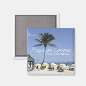 プラヤデルカルメンメキシコビーチトラベル冷蔵庫用マグネット マグネット (正面/裏面)