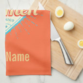 プラヤデルカルメンメキシコレトロカクテルヴィンテージ キッチンタオル (四つ折り)