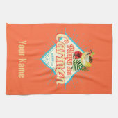 プラヤデルカルメンメキシコレトロカクテルヴィンテージ キッチンタオル (横)