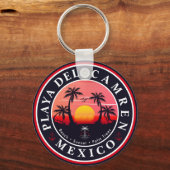 プラヤデルカルメンレトロサンセットパームツリーズ1960s鍵 キーホルダー (裏面)