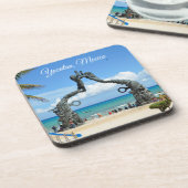 プラヤデルカルメン像オンビーチ旅行記念品 コースター (左側)