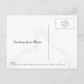 プラヤデルカーメンカリブのシービーチシーン ポストカード (裏面)