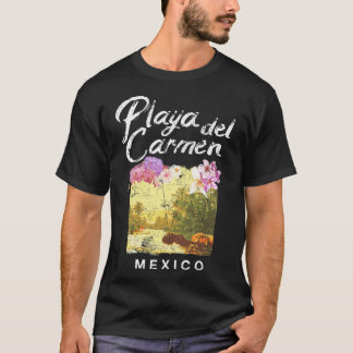 プラヤデルカーメンメキシコフローラヴィンテージTシャツ Tシャツ