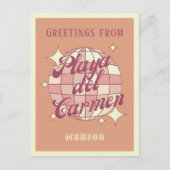 プラヤデルカーメンメキシコレトロヴィンテージはがき ポストカード (正面)