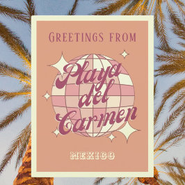 プラヤデルカーメンメキシコレトロヴィンテージはがき ポストカード