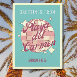 プラヤデルカーメンメキシコレトロヴィンテージはがき ポストカード
