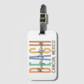 プラヤデルフィンスカンクンメキシコ(サンズ) ラゲッジタグ (正面縦)