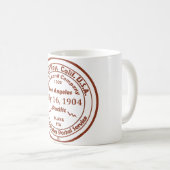 プラヤデルレイ生まれは- 1904年7月16日 コーヒーマグカップ (正面右)