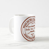 プラヤデルレイ生まれは- 1904年7月16日 コーヒーマグカップ (正面左)