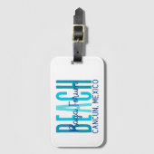 プラヤフォーラムビーチカンクンメキシコ(海) ラゲッジタグ (正面縦)