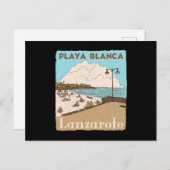 プラヤブランカランザローテカナリーアイランドビーチスペイン ポストカード (正面/裏面)