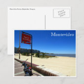 プラヤポシトモンテビデオ ポストカード (正面/裏面)