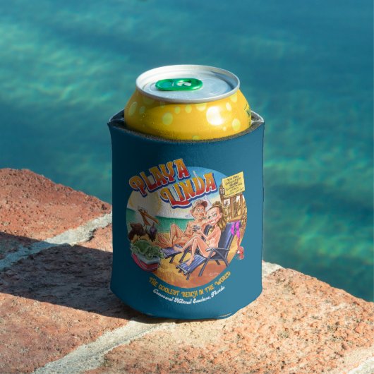 プラヤリンダビーチビール用プルタブカバー 缶クーラー (インサイチュ プール)