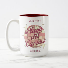 プラヤ・デル・カルメン メキシコシティのお土産カフェ ツートーンマグカップ