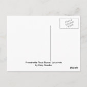 プラヤ・ブランカ、遊歩道、ランサローテ ポストカード (裏面)