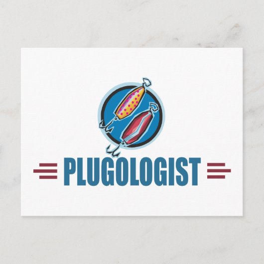 プラユーモアのあるグ魚釣り ポストカード (正面)