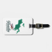 プララン セーシェル 地図 ラゲッジタグ (正面横)