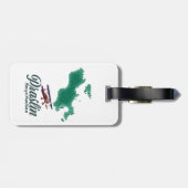 プララン セーシェル 地図 ラゲッジタグ (裏面横)