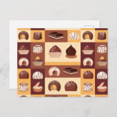 プラリネ、チョコレート、ココアの風味が美味しい ポストカード (正面/裏面)