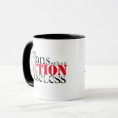 プランのアクションの変更 マグカップ (正面左)