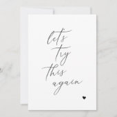 プランのカードの変更をもう一度結婚試してみよう セーブザデート (正面)