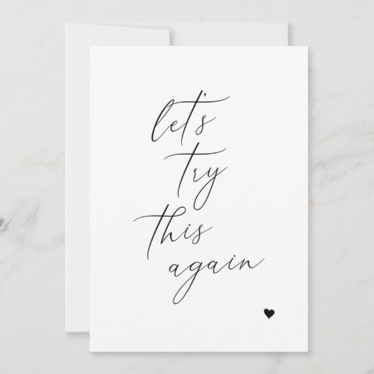 プランのカードの変更をもう一度結婚試してみよう セーブザデート (正面)