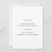 プランのカードの変更をもう一度結婚試してみよう セーブザデート (裏面)