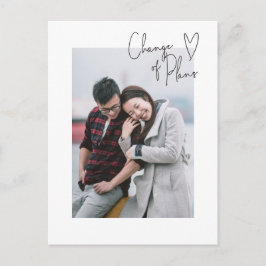 プランの変更のシンプルスクリプトの延期 ポストカード