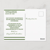 プランの変更アンヌ王妃のレース花はがき ポストカード (裏面)