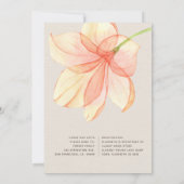 プランの変更ウォーターカラーフローラバーチャルシャワー 招待状 (裏面)