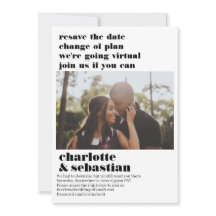 プランの変更バーチャルウェディング日付の写真を保存