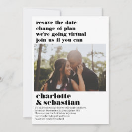 プランの変更バーチャルウェディング日付の写真を保存 セーブザデート