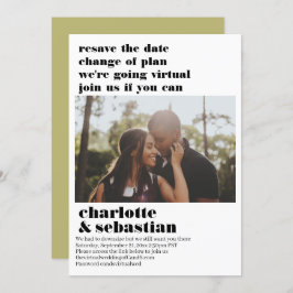 プランの変更バーチャルウェディング日付の写真を保存 セーブザデート