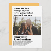 プランの変更バーチャルウェディング日付の写真を保存 セーブザデート (正面/裏面)