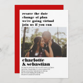 プランの変更バーチャルウェディング日付の写真を保存 セーブザデート (正面/裏面)