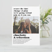 プランの変更バーチャルウェディング日付の写真を保存 セーブザデート (スタンド正面)