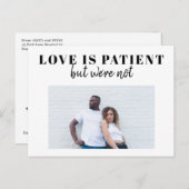 プランの変更日の変更の仮想結婚写真 案内ポストカード (正面/裏面)