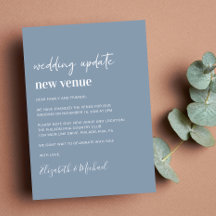 プランの変更New Venue Dusty Blue 結婚's
