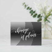 プランの更新のグレー結婚カーブ ポストカード (スタンド正面)