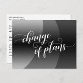 プランの更新のグレー結婚カーブ ポストカード (正面/裏面)