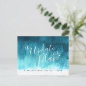 プランアクアウォッシュハートウェディングやめました 案内ポストカード (スタンド正面)