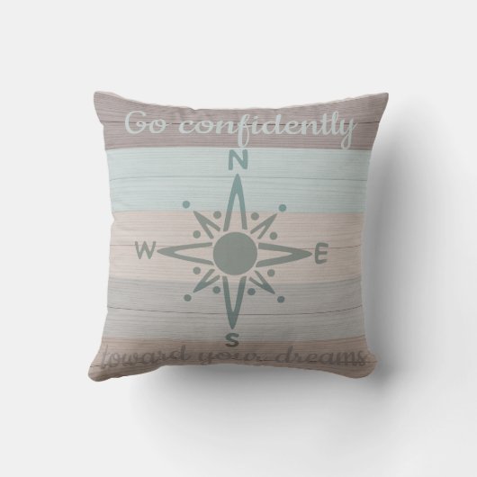 プランクス素朴ライトハウスシルボートコンパスバラ クッション (裏面)