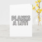 プランクスAロットコアフィットネストレーニング引用文 カード (黄色い花)