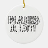 プランクスAロットコアフィットネストレーニング引用文 セラミックオーナメント (正面)